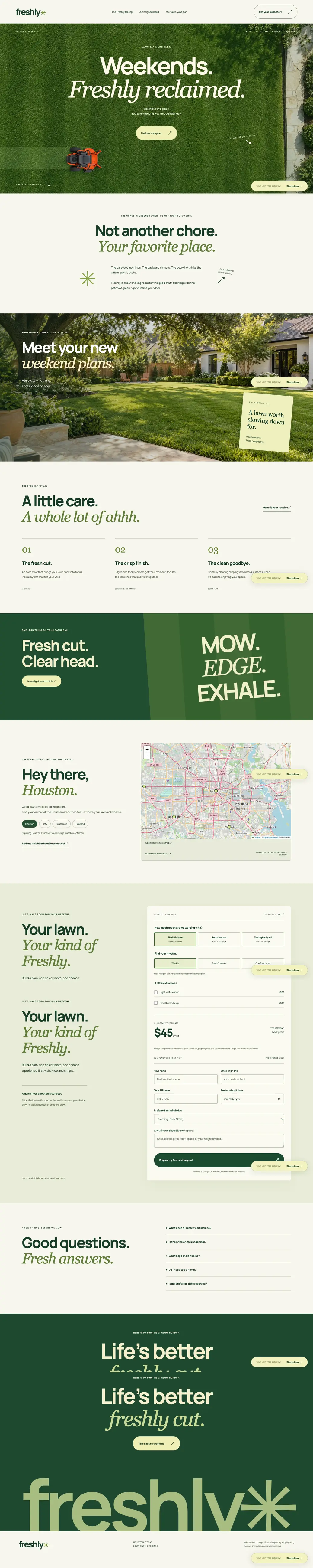 Freshly concept site