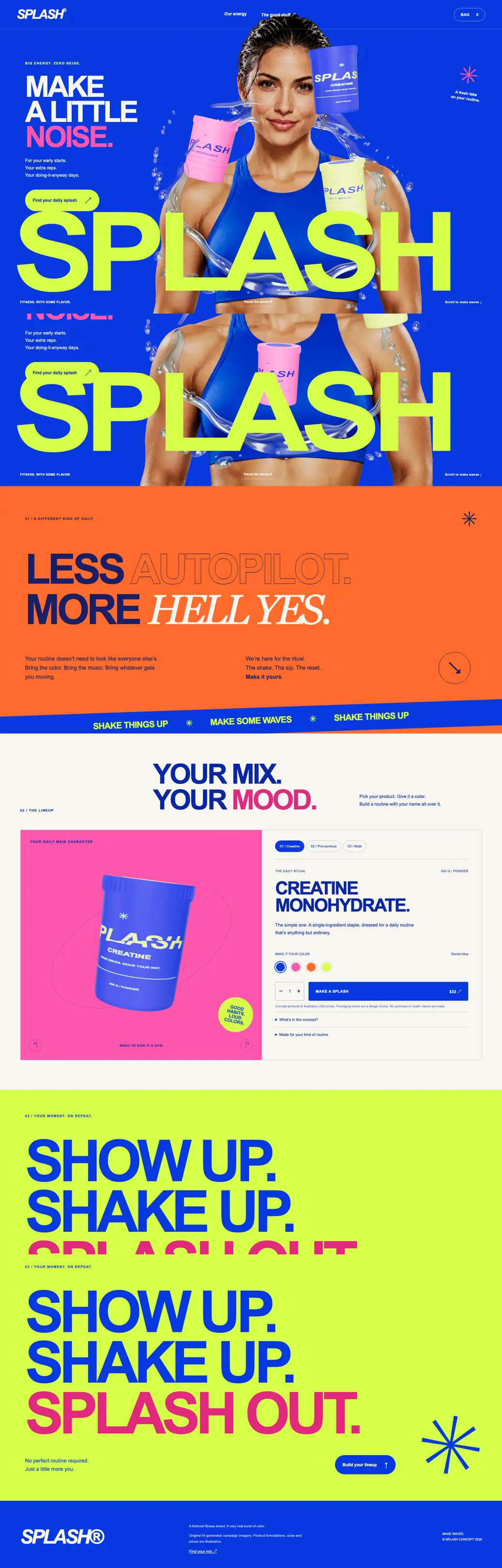 Splash concept site